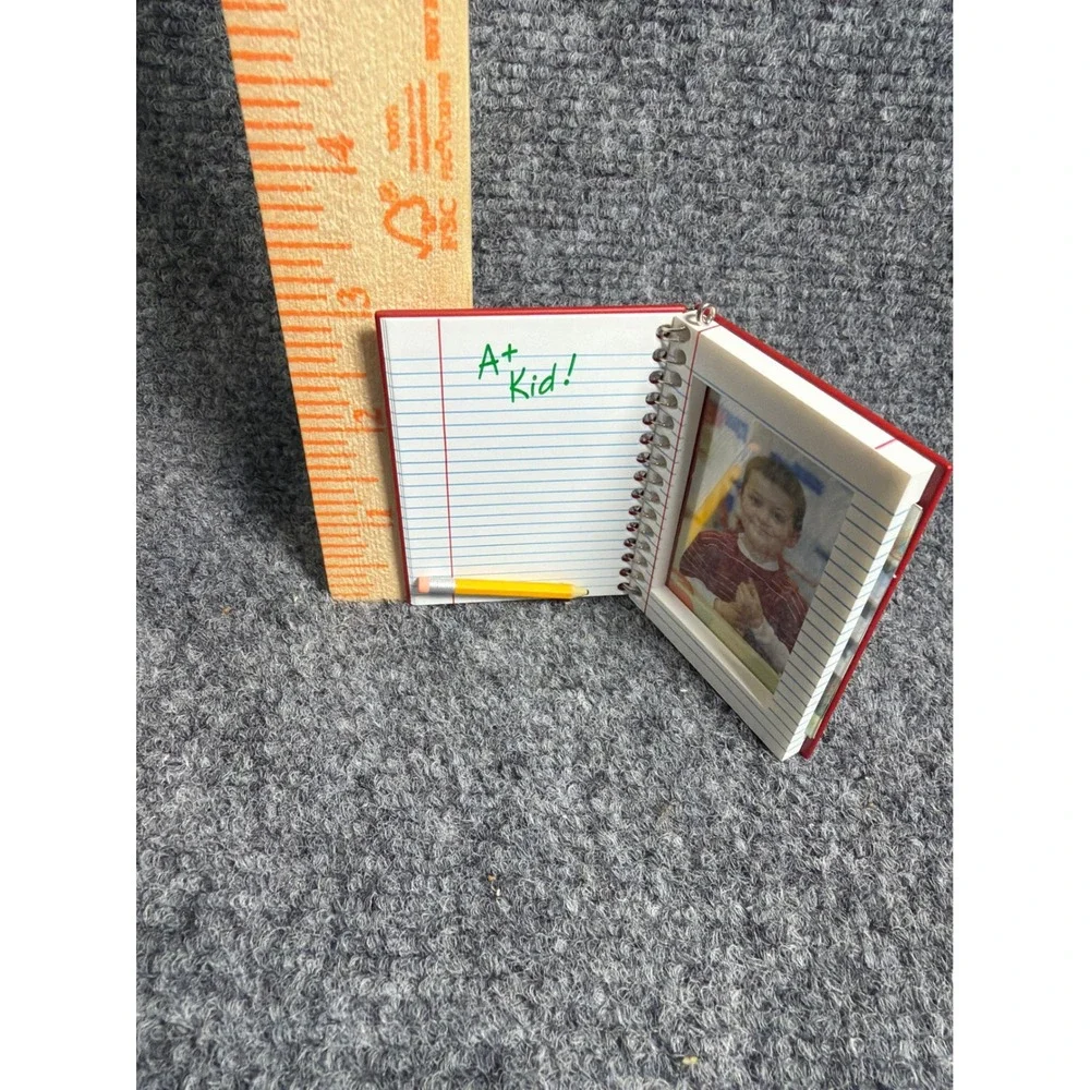 Hallmark Keepsake 2008 School‎ Memories Photo Holder Ornament Notebook